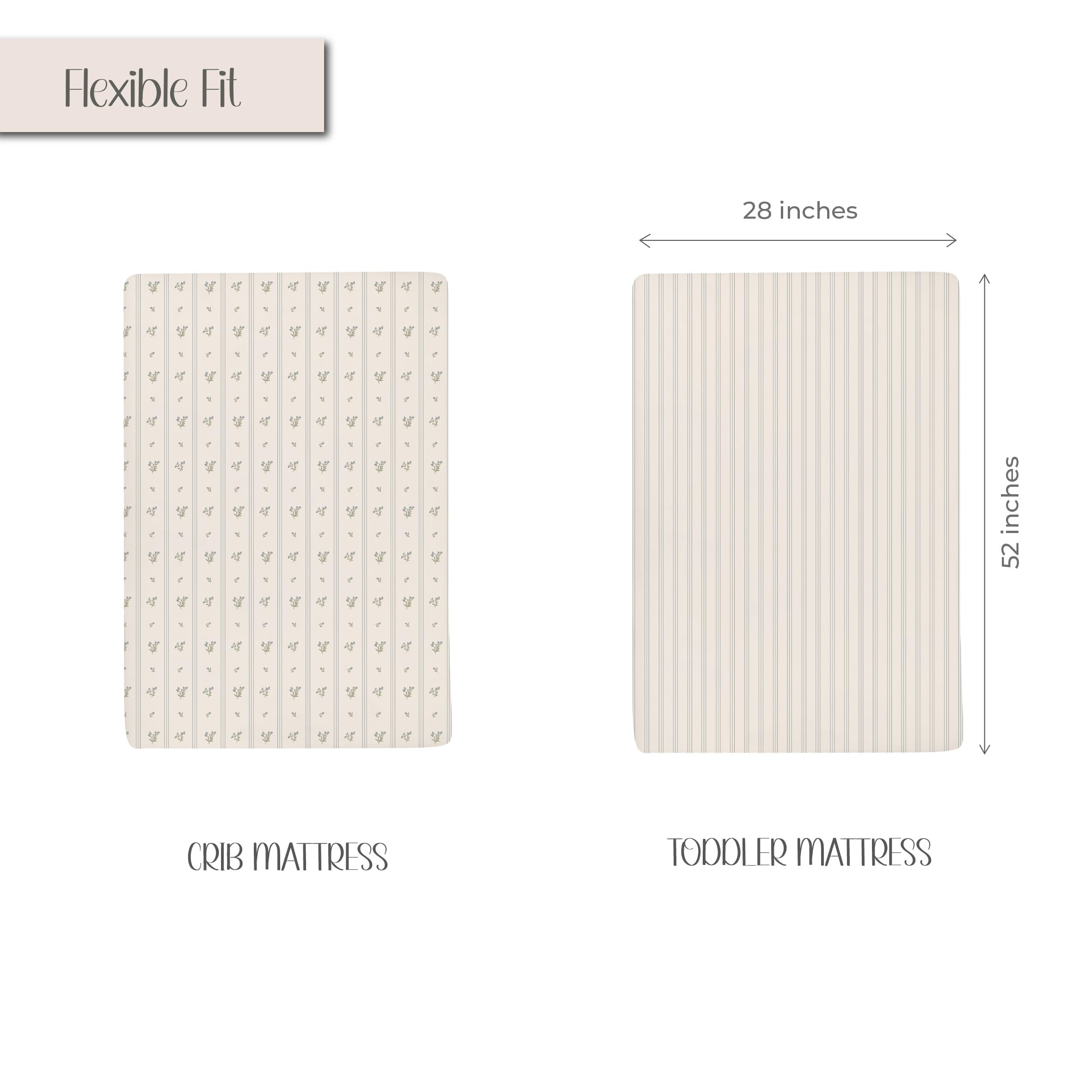 Ely's & Co. jersey cotton crib sheet delivers breathable comfort for baby sleep.