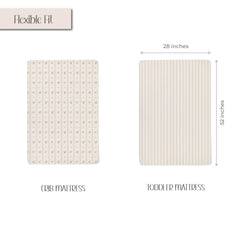 Ely's & Co. jersey cotton crib sheet delivers breathable comfort for baby sleep.