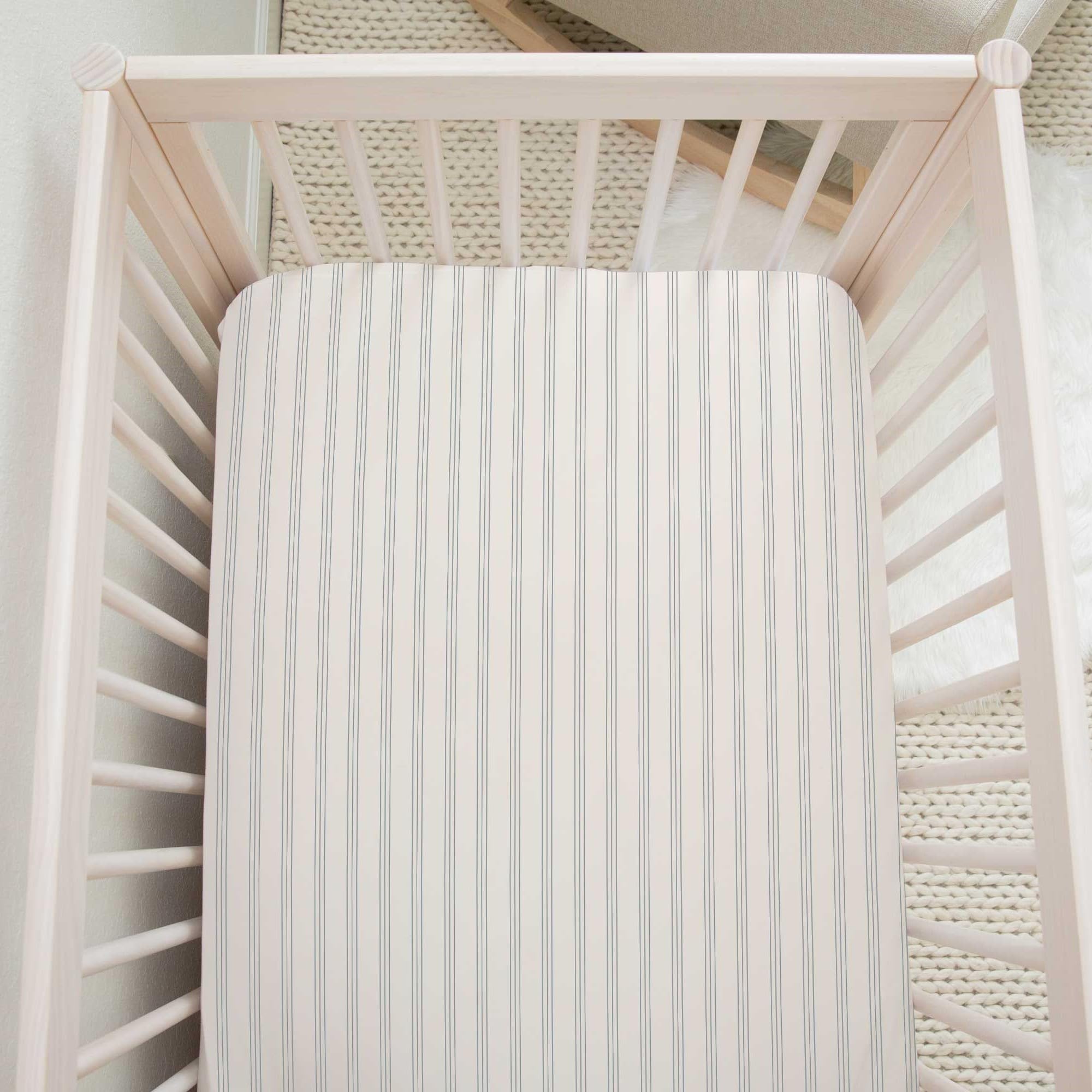 Ely's & Co. sheets with double-reinforced elastic stay securely on 28x52 beds.