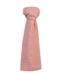 Ely's & Co. dusty rose swaddle fabric detail, breathable cotton weave for gentle skin.