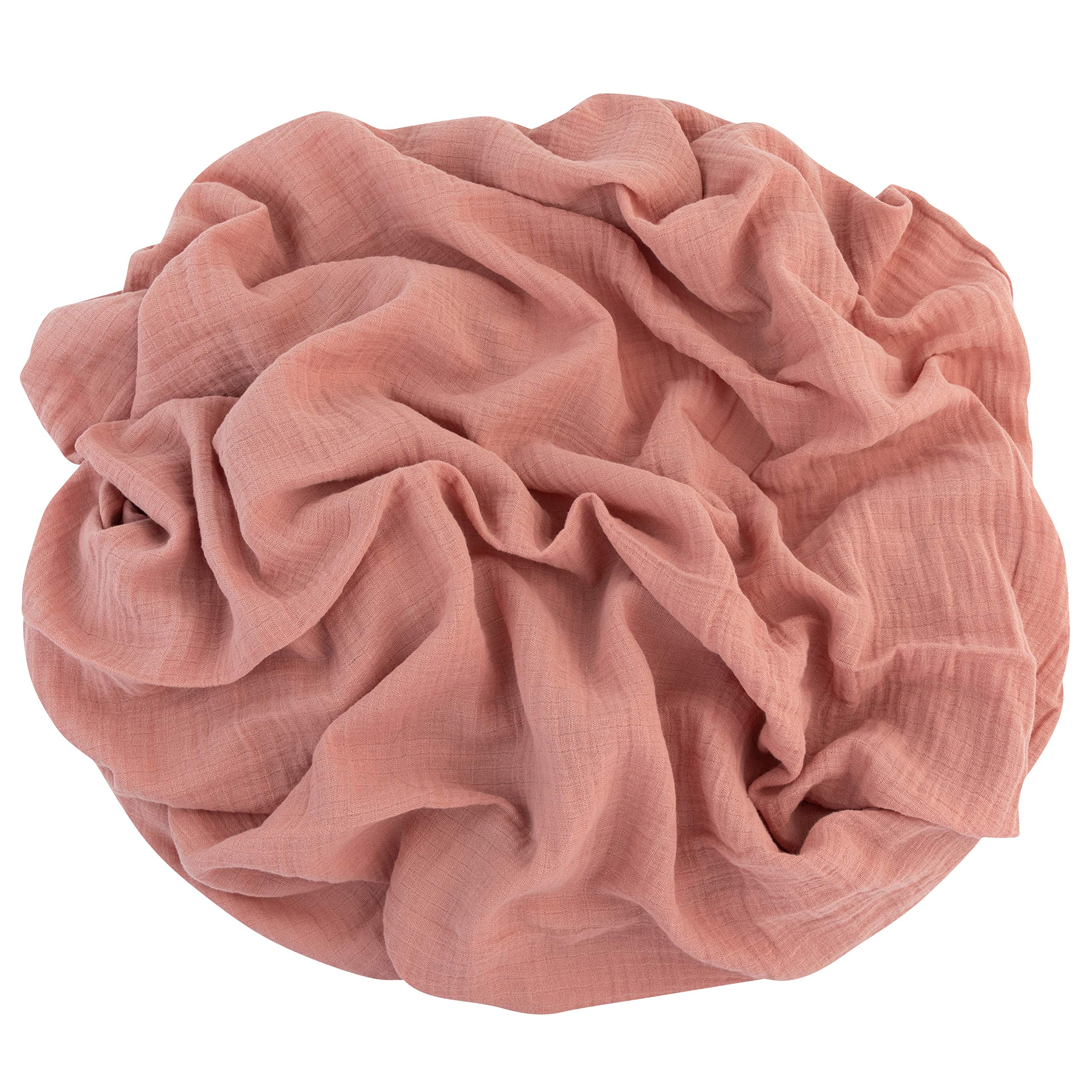 Ely's & Co. swaddle used as stroller cover, breathable comfort on the go.