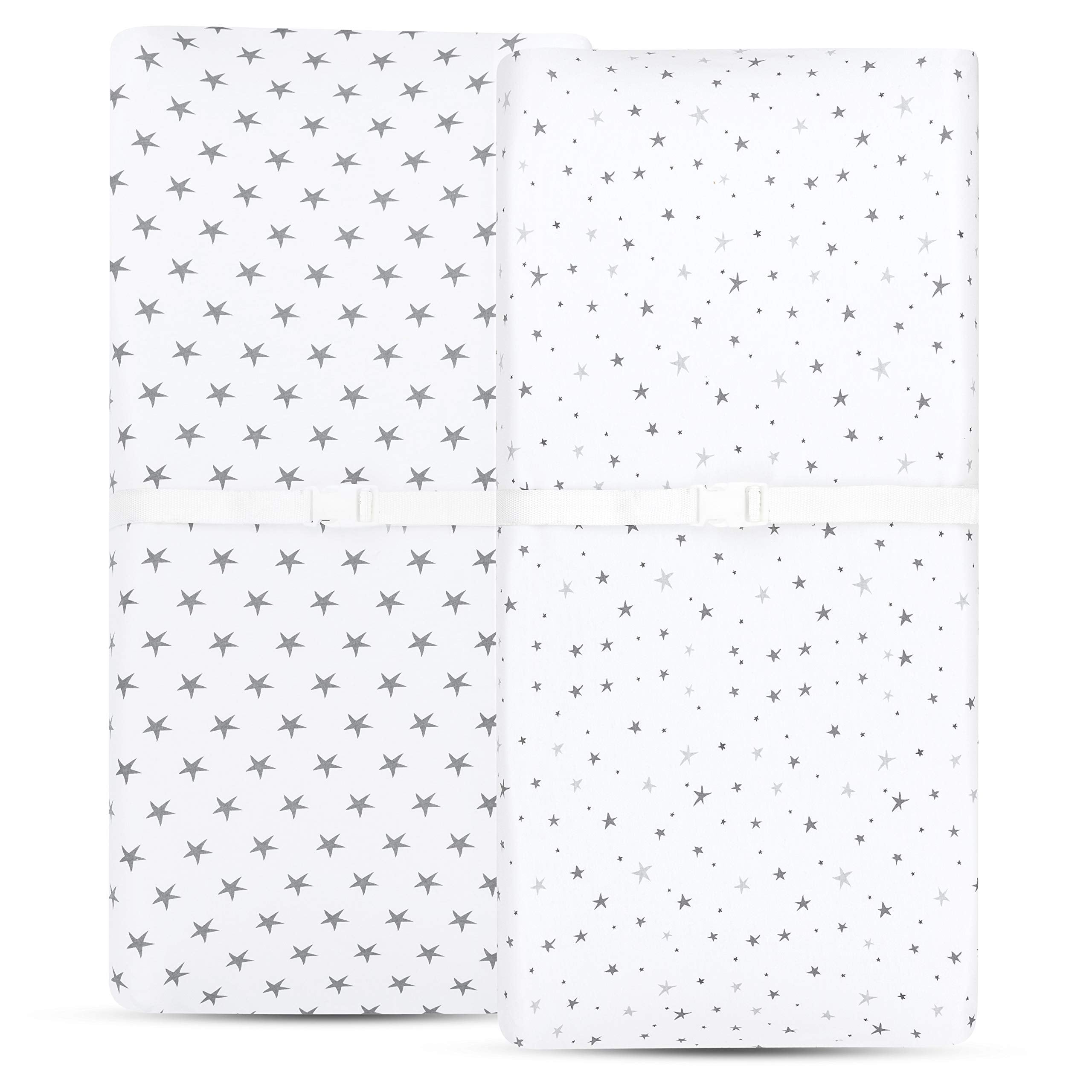 Ely's & Co jersey knit cotton sheets offer soft, breathable baby comfort.