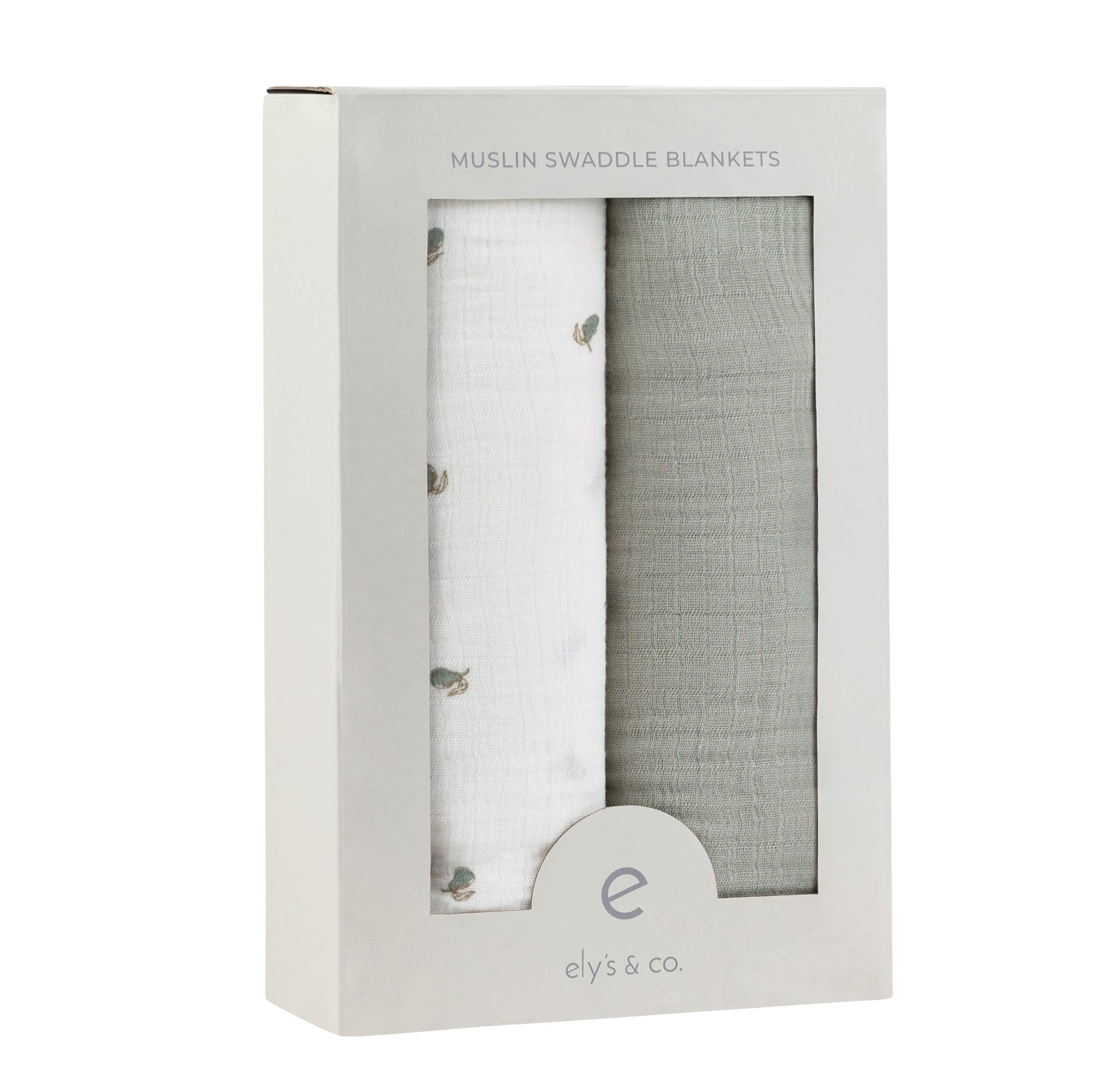 Ely's Co. muslin swaddle sage solid for versatile use