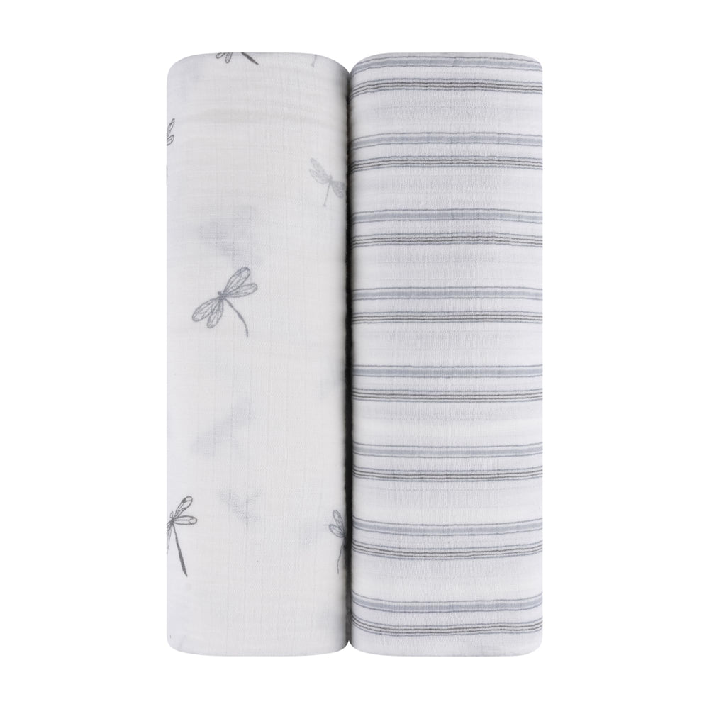 Closeup of Ely's & Co muslin fabric showing soft breathable cotton.