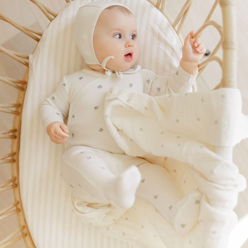 Machine washable muslin swaddle from Ely's & Co. becomes softer after each wash.
