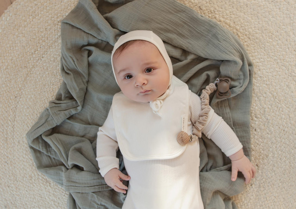 Ely's Co. muslin swaddle two-pack neatly packaged