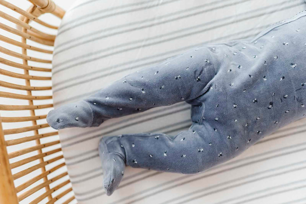 Gift-ready two-pack with a playful blue dragonflies and stripes design.