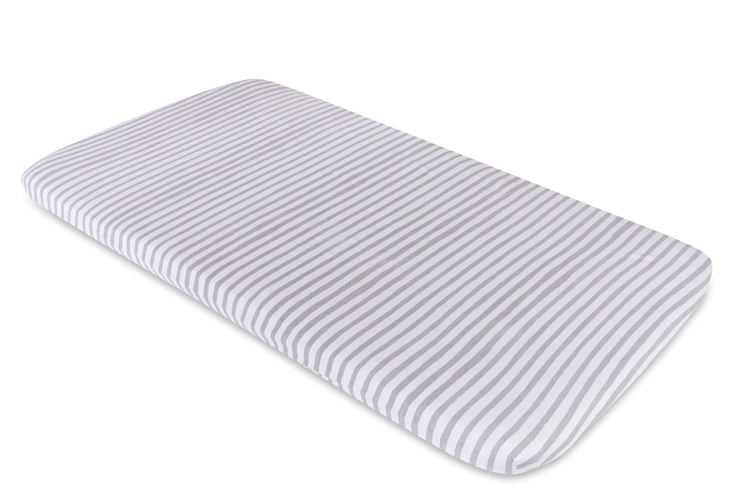 Two-pack taupe-grey patterns complement nursery decor.