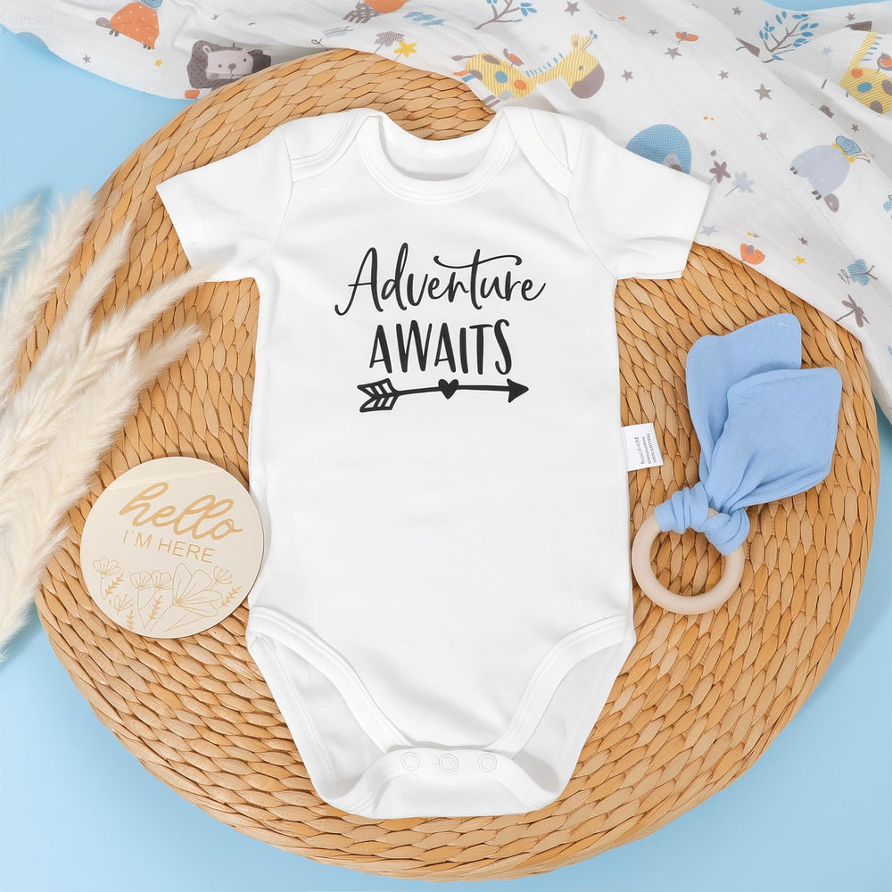 Elysirise wooden birth sign in baby boy gift basket