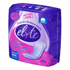 Elyte cotton hypoallergenic bladder pad with adhesive strip for secure wear
