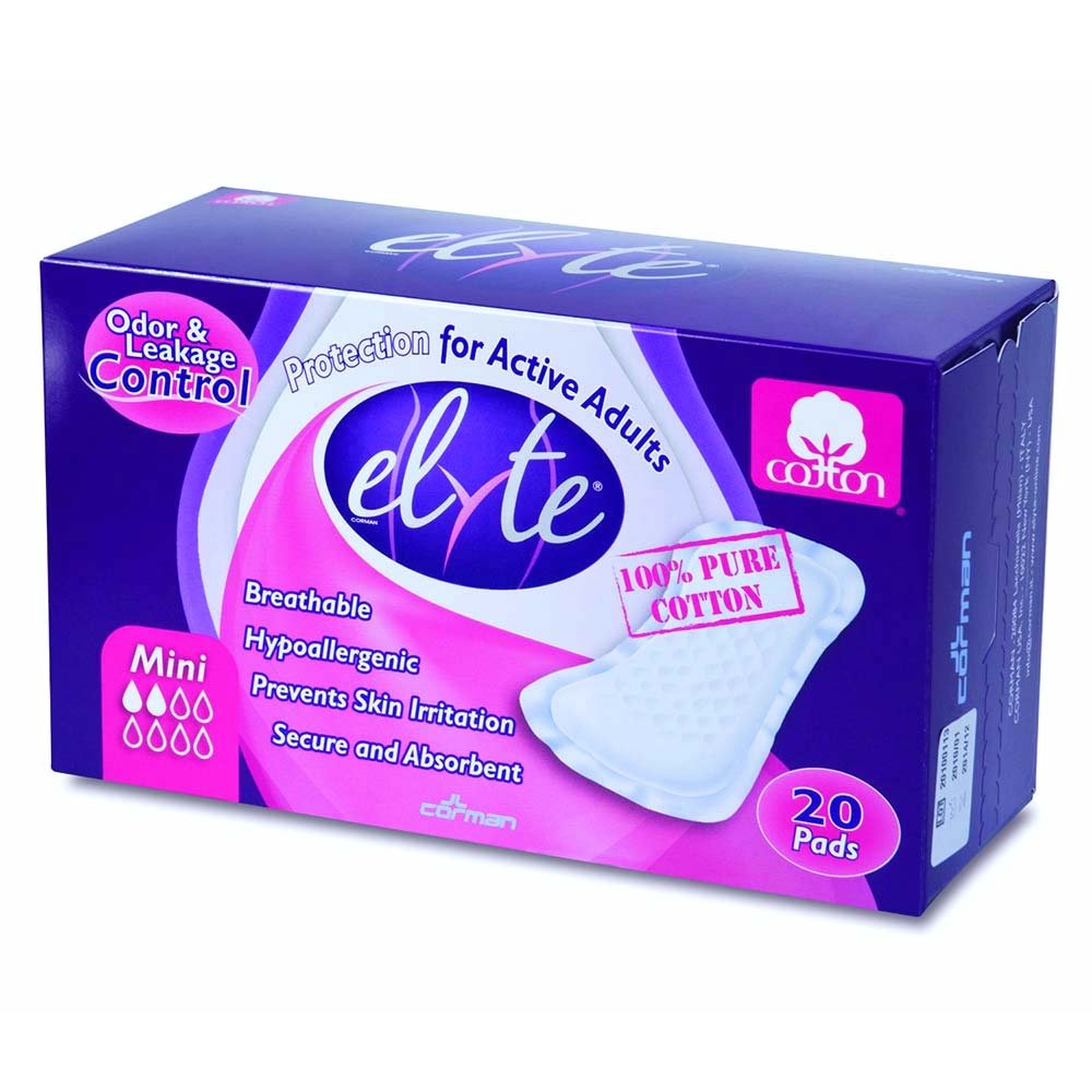Elyte light cotton pads mini pack showing soft, breathable coverage for daily wear.