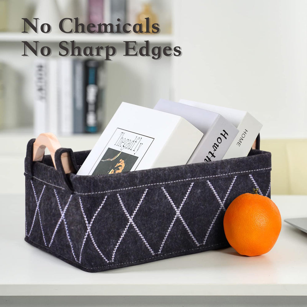 Elyxen bedroom storage bin on shelf for easy access