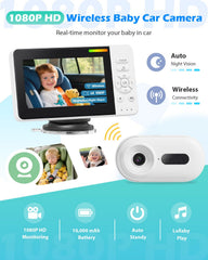 Elzeeo monitor 4.3 inch anti-glare display for daytime viewing.