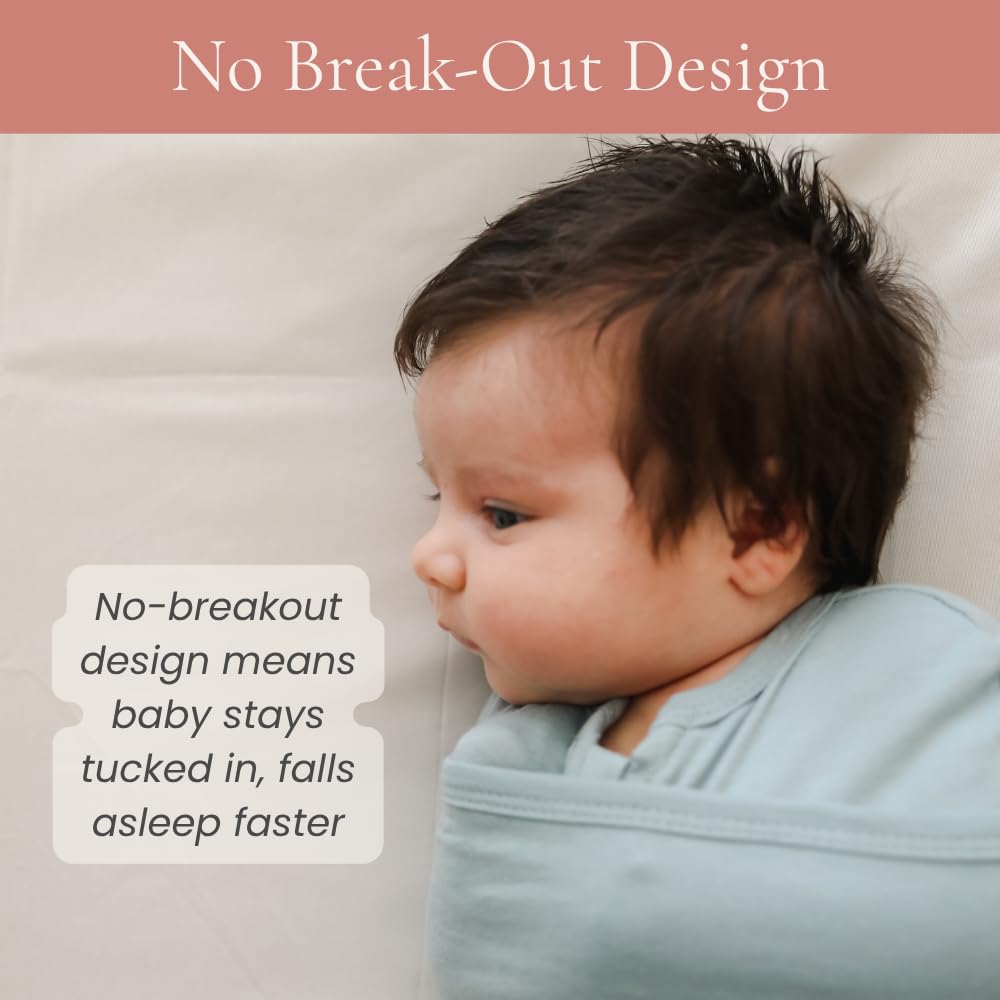 Embe breathable cotton charcoal swaddle for soft, comfortable skin.