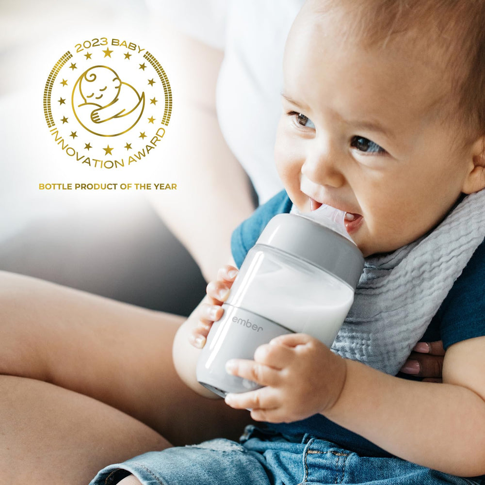 Ember Smart Warming Puck heats bottles efficiently during errands.