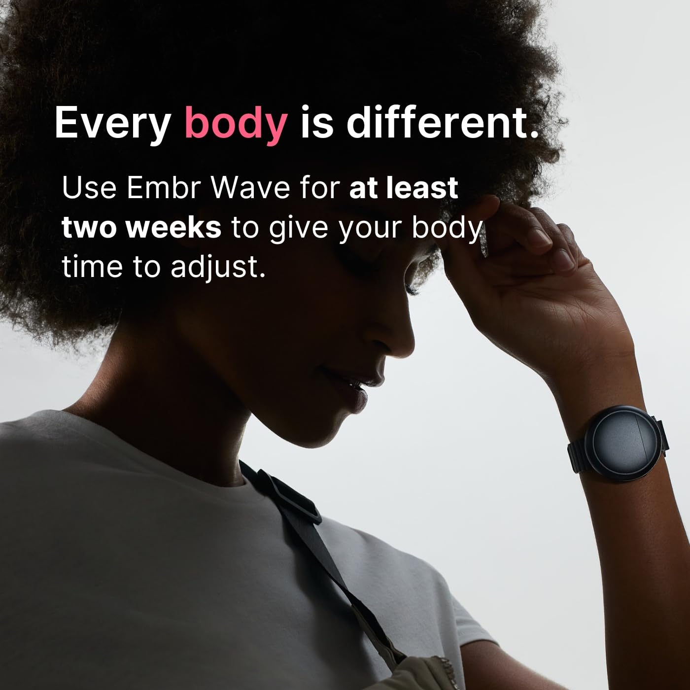 Embr Wave Milanese loop band with magnetic clasp provides secure wear.