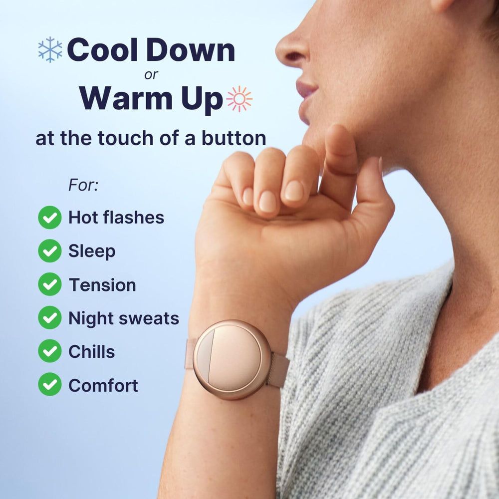 Embr Wave with Milanese loop shows discreet, stylish relief during the day