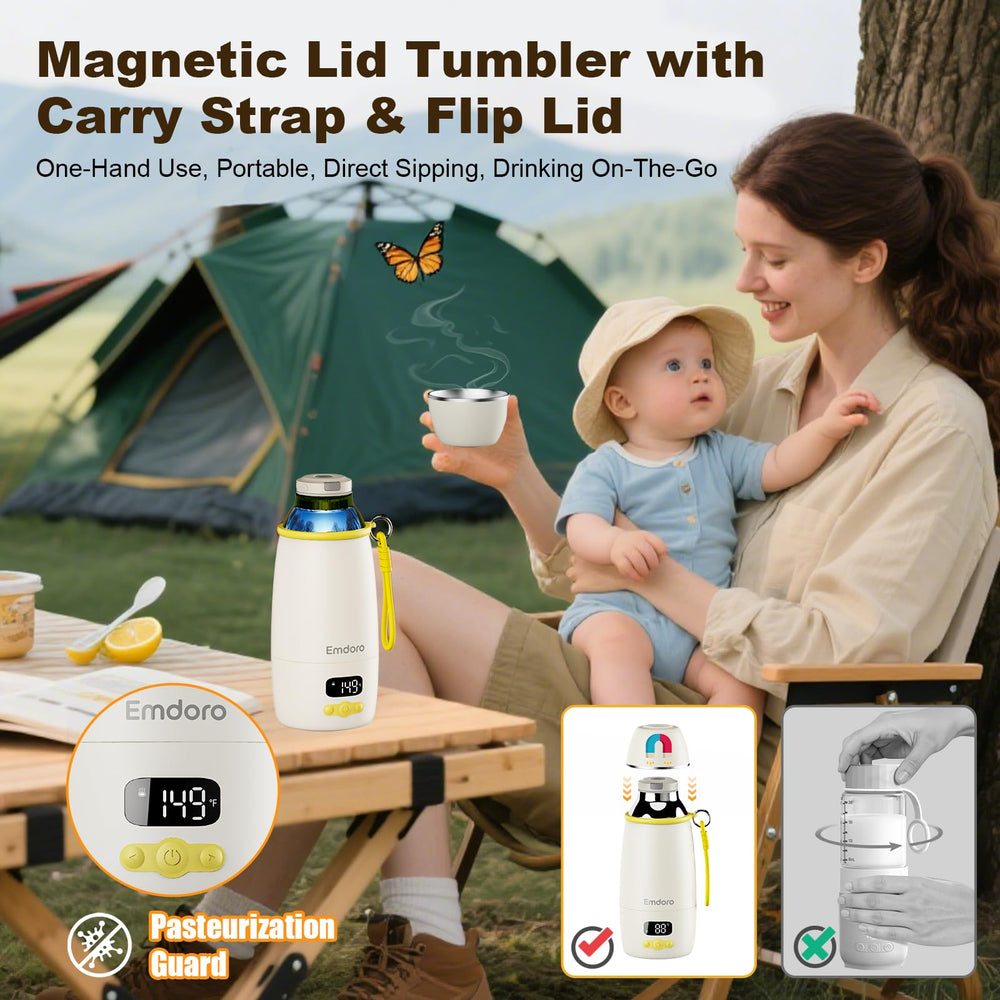 Emdoro keep-warm insulation lasts up to 36 hours for late-night feeds.