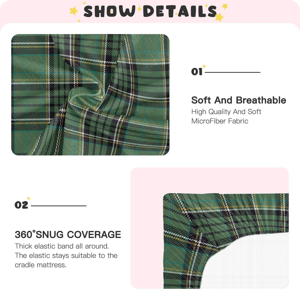 Emelivor crib sheet 52x28 highlights machine-washable practicality for busy families.