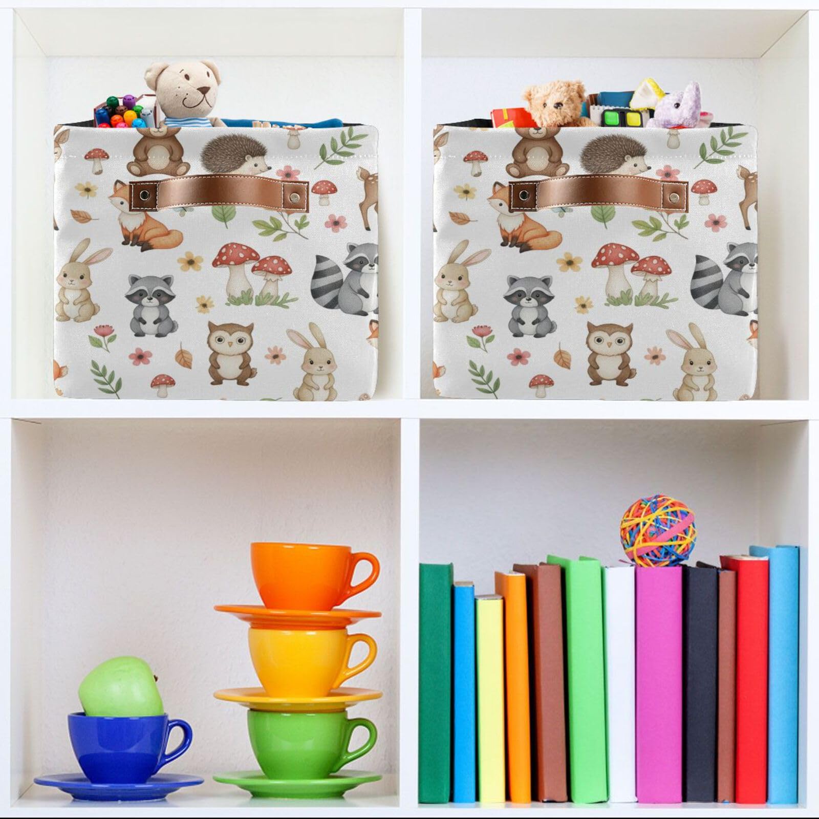 Emelivor fabric bins are easy to spot-clean for quick maintenance