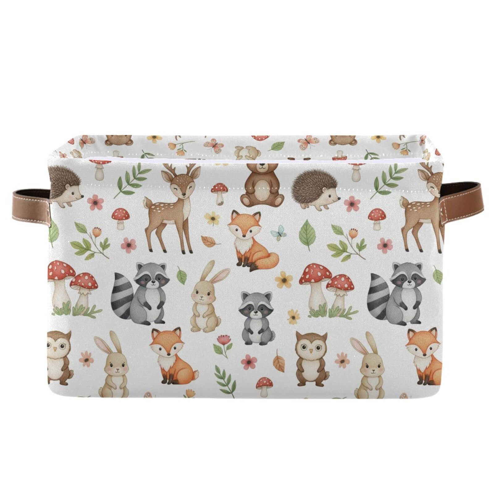 Emelivor Cute Animals storage bins with foldable design for clutter-free spaces