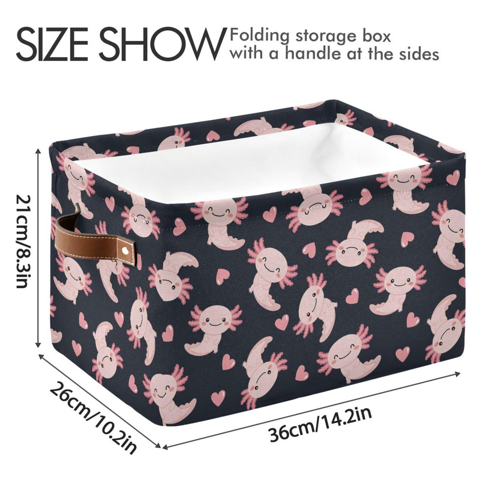 Emelivor storage basket with reinforced handles for easy carrying.
