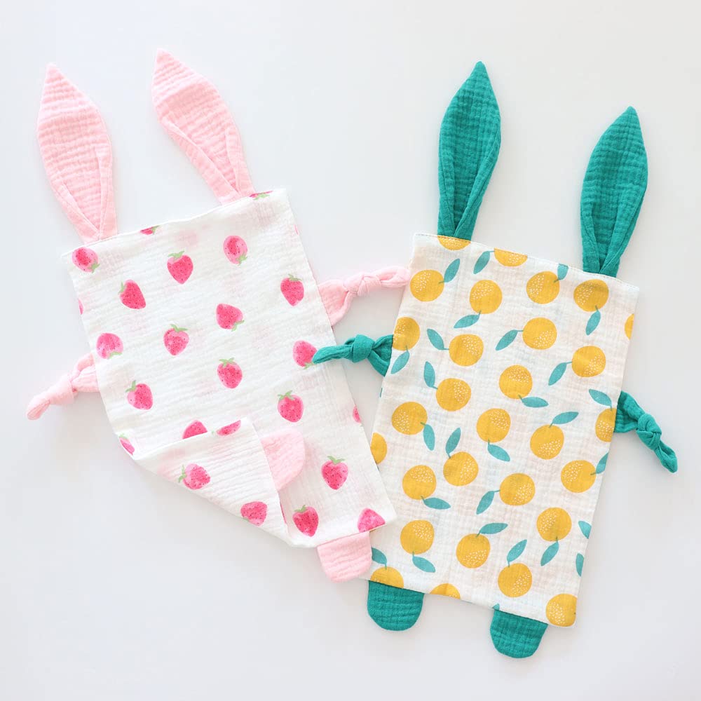 Emenpy bunny security blanket size 12 inches fits tiny hands