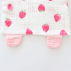Emenpy bunny security blanket made of soft muslin for breathable comfort