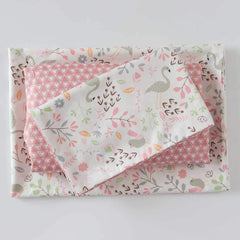 Emenpy pink fitted sheet in crib bedding fits standard cribs and is easy to care for.