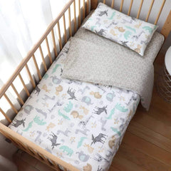 Emenpy crib bedding set duvet cover with soft cotton for baby comfort and easy care.