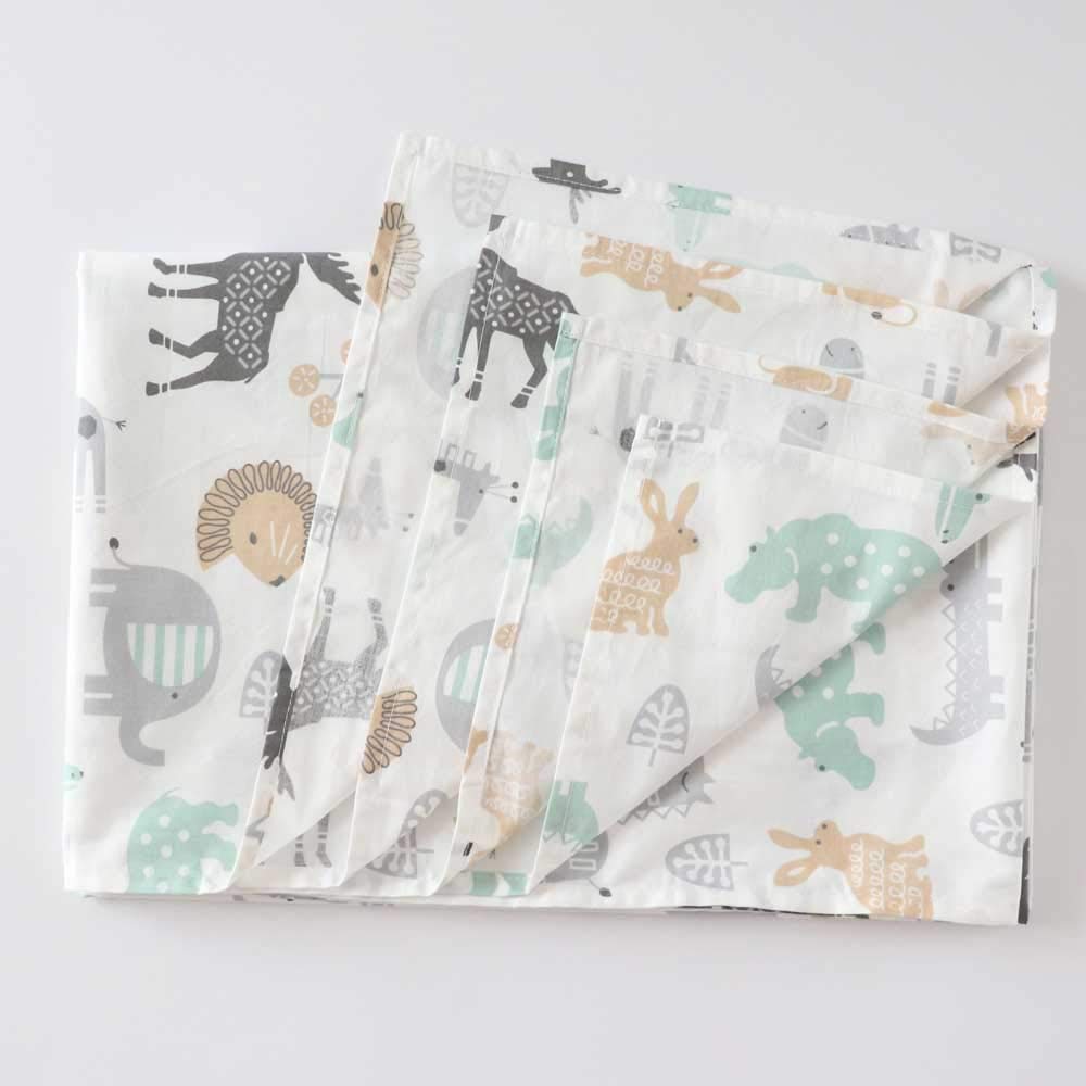 Emenpy blue car animal pattern sheet suits active little boys