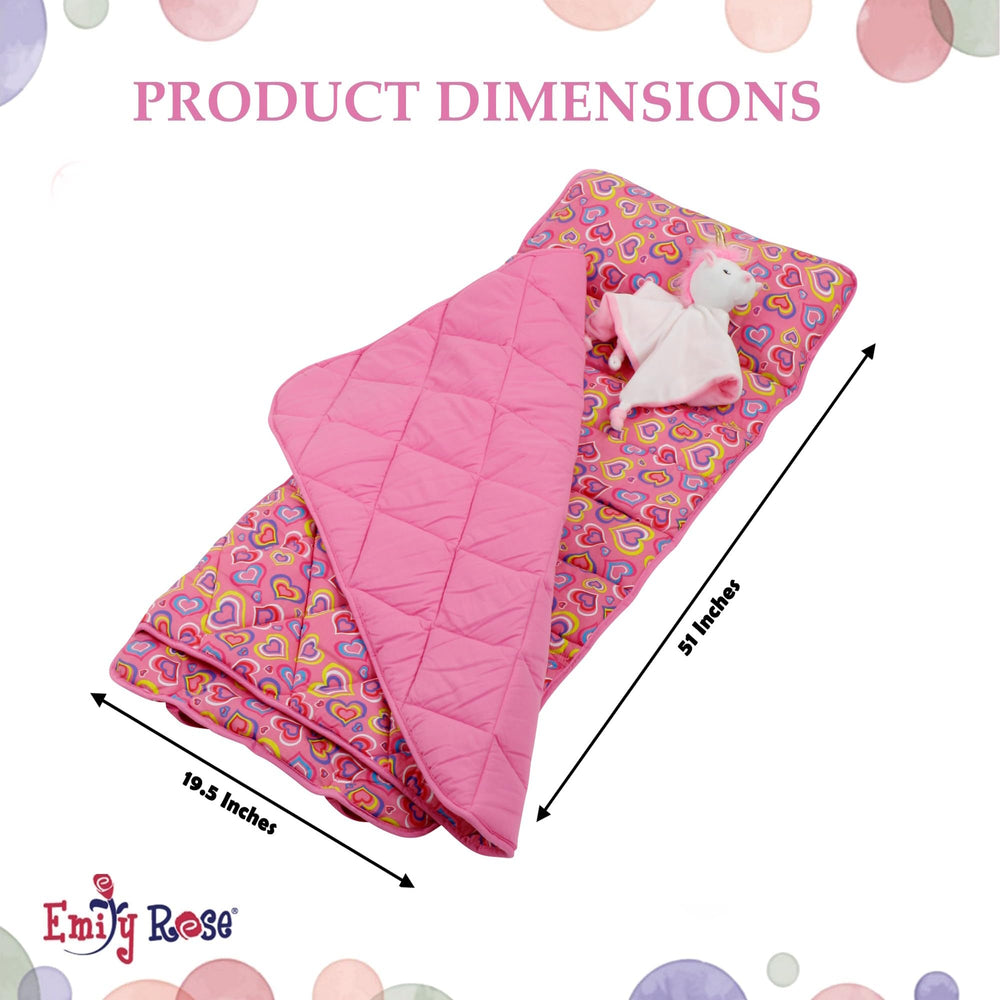 Emily Rose unicorn lovey included with the nap mat