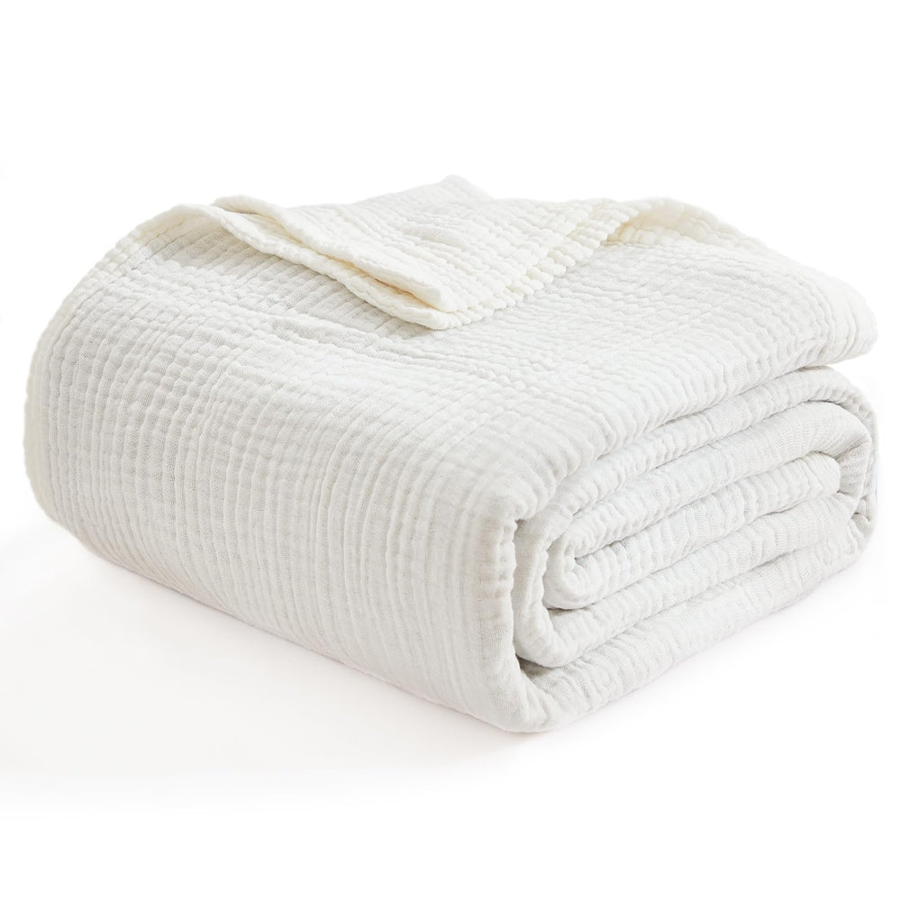 EMME muslin blanket soft cotton gauze delivers gentle skin-friendly warmth