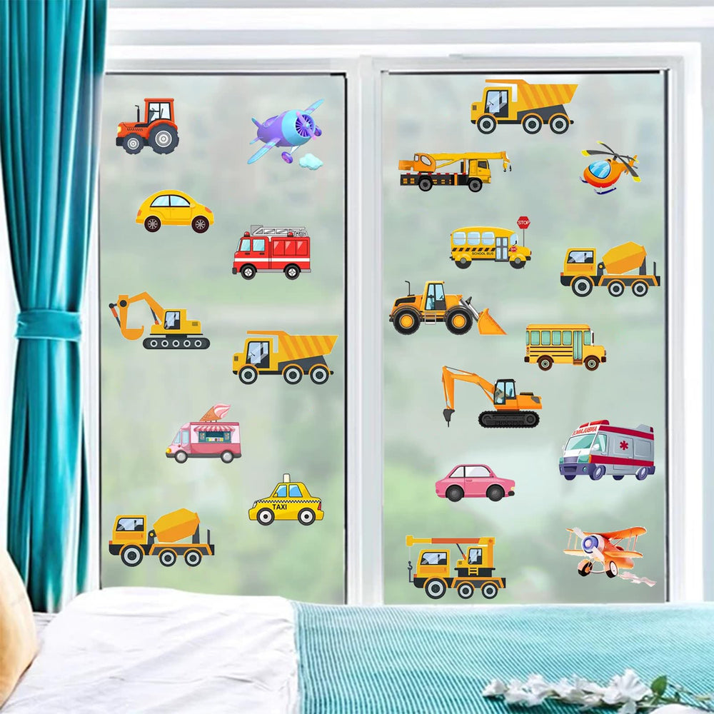 EMPCYDIA glow-in-the-dark fire truck decal sparks bedtime adventures and night glow