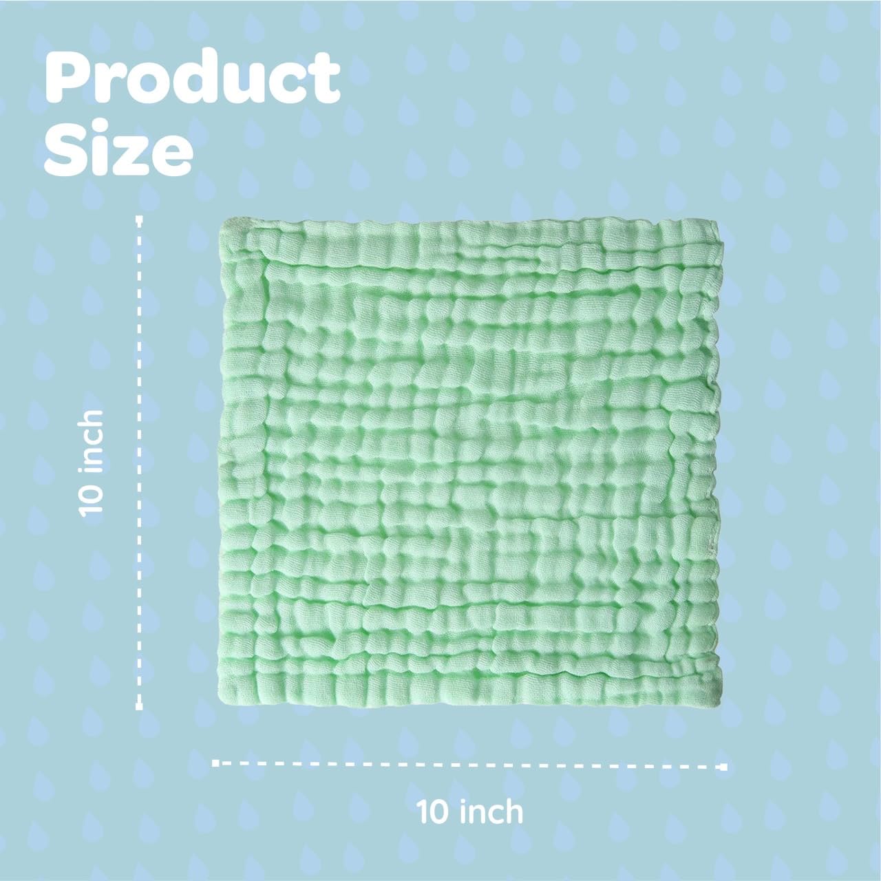 EMSAAG 100% cotton washcloths offer gentle daily care for sensitive skin.