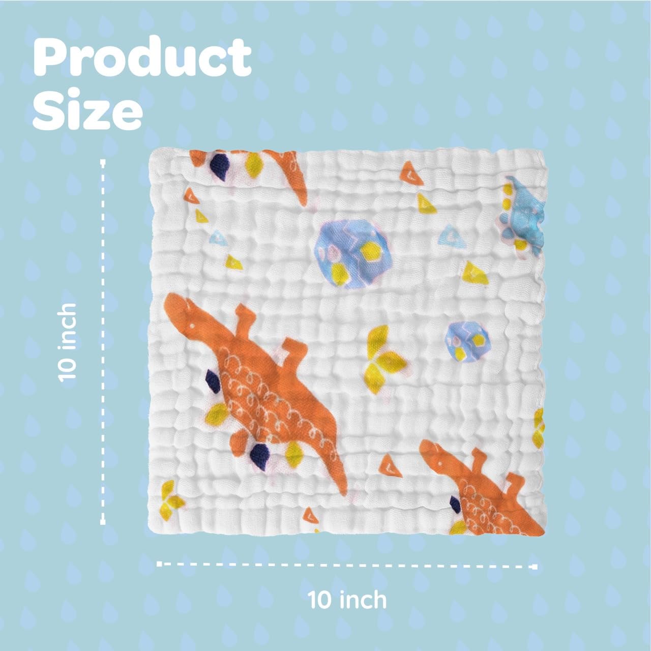 EMSAAG Muslin Baby Washcloths gift box presentation for baby showers