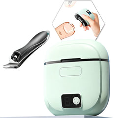 EMWEYKE electric nail clipper with LED light for precise home grooming.