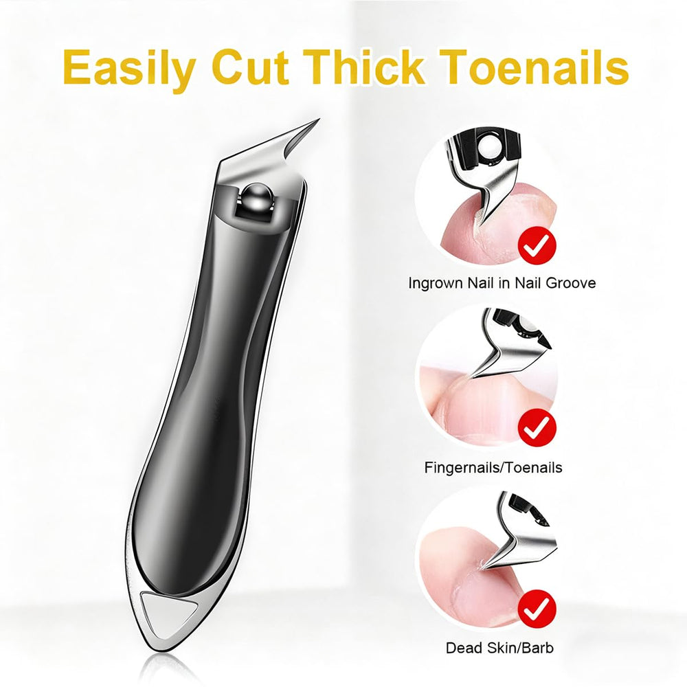 EMWEYKE quiet LED nail trimmer suitable for night use.