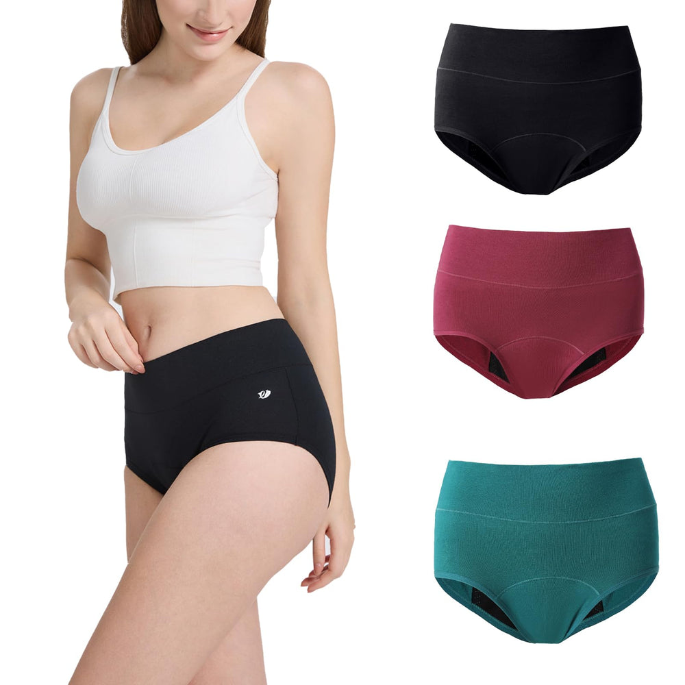 Encodd period underwear showcasing breathable cotton for all-day comfort and quick-dry performance.