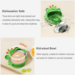 ENERGEVITY dishwasher-safe baby feeding set for easy cleanup.