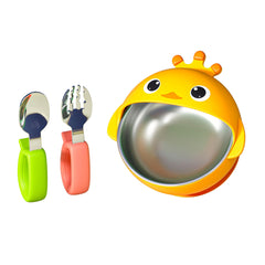 ENERGEVITY duck-design suction bowl enhances kid-friendly mealtimes.