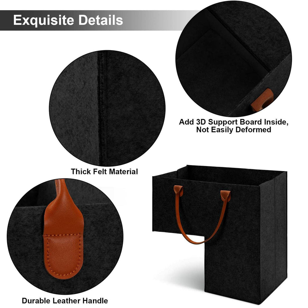 Enfudid stair basket on stairs helps declutter hallways and landing areas