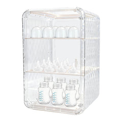 Engorgio baby bottle organizer, front view, keeps feeding essentials neatly on the counter.