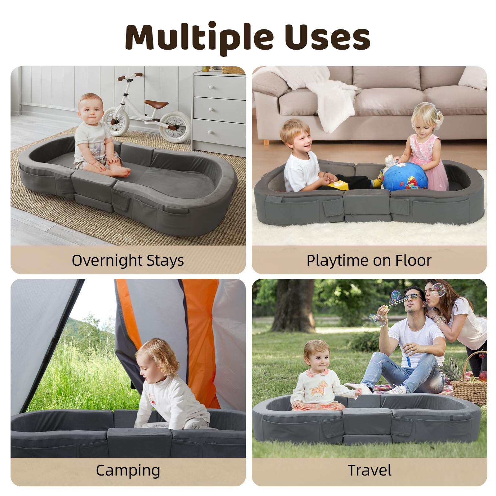 ENITYA ultra-soft fabric on toddler bed for gentle skin contact