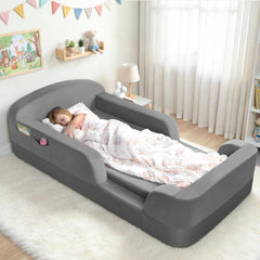 ENITYA toddler floor bed with mattress included for a ready sleep setup.