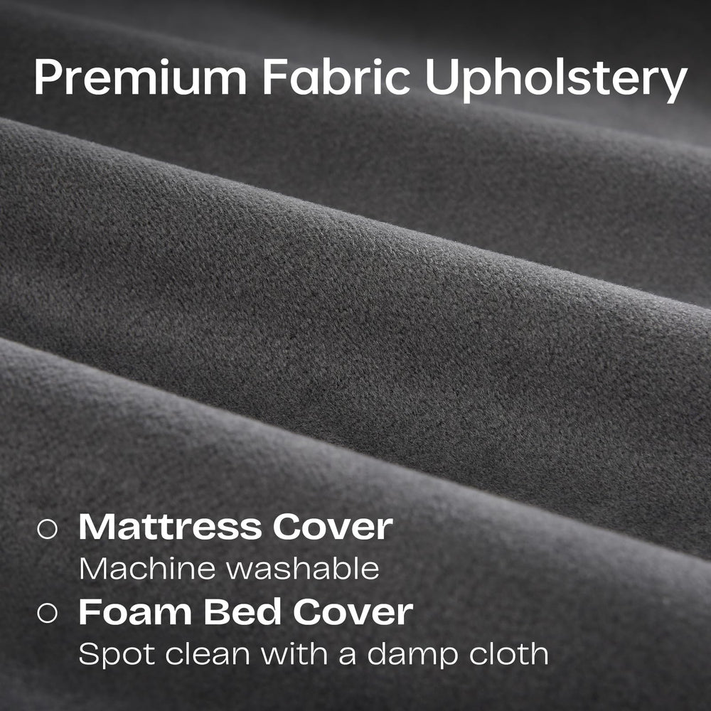 ENITYA top view highlighting spacious sleeping area and mattress