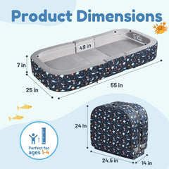 ENITYA Toddler Bed with built-in foam bumpers provides gentle, secure boundaries.