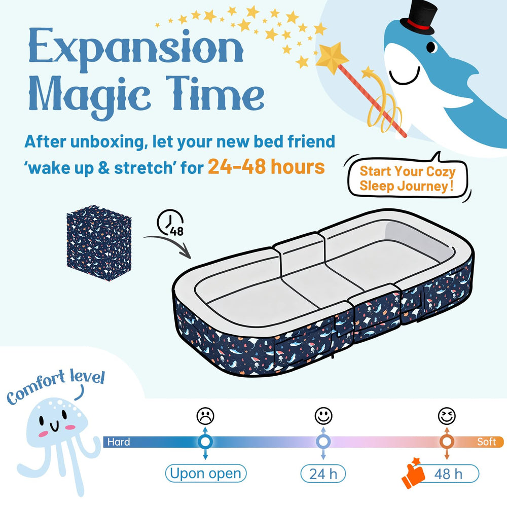 VERSATILE ENITYA use cases including travel, naps, and sleepovers.