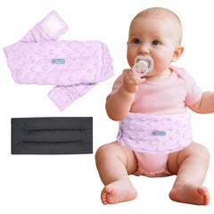ENLUNTRA flaxseed heating pack soothing baby's tummy discomfort.
