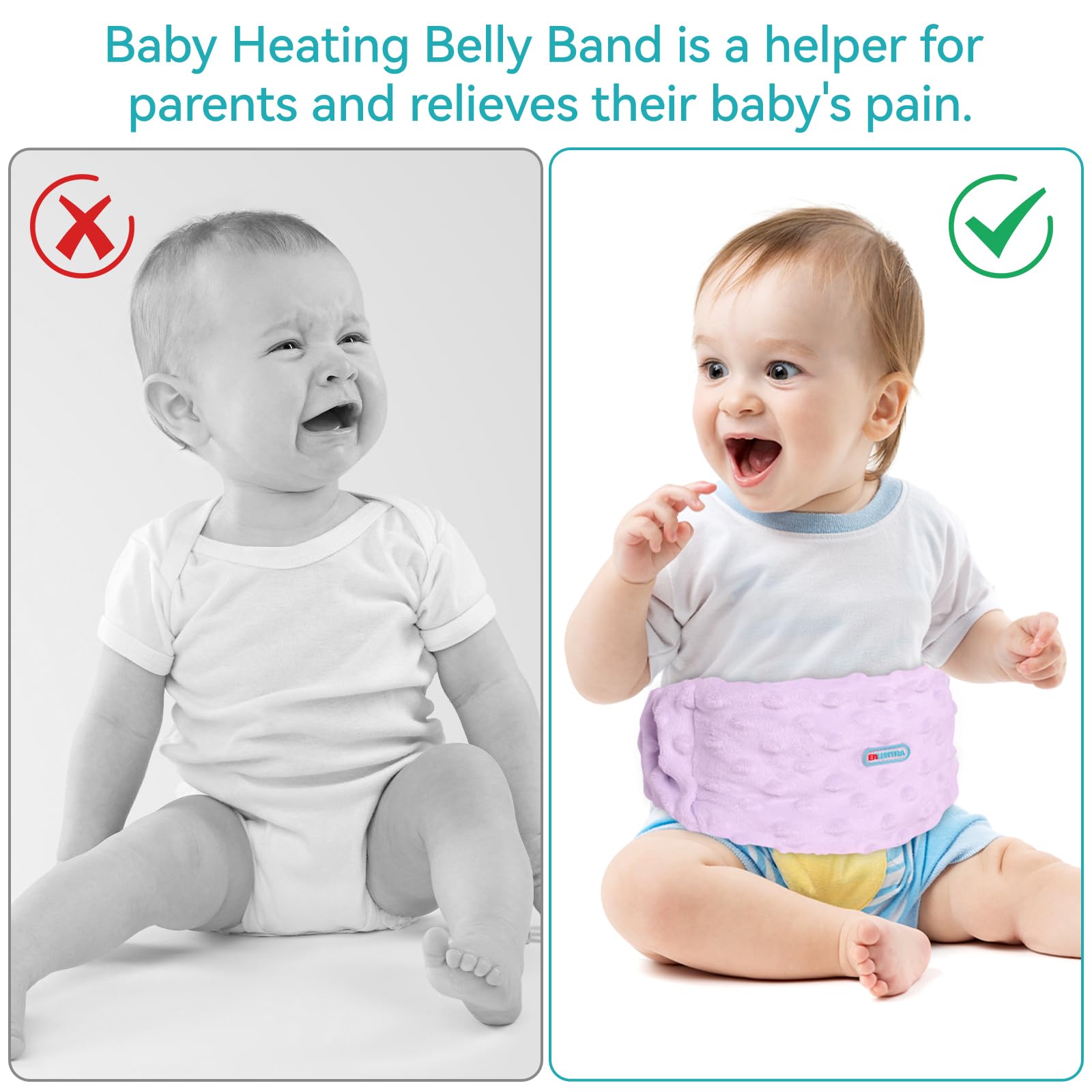 ENLUNTRA hidden zipper keeps changes comfortable and neat.